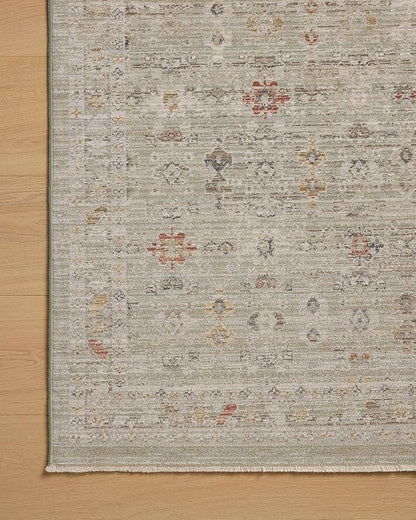 Loloi Chris Loves Julia Ida Collection IDA-04 Spa/Multi 5'-3" x 7'-6", .19" Pile Height, Area Rug
