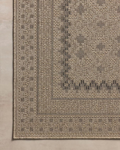 Loloi Chris Loves Julia Providence Collection PRC-06 Charcoal/Dove 8'-6" x 12', .12" Pile Height, Indoor/Outdoor Area Rug