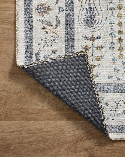 Loloi Rifle Paper Co. Maison Collection MAO-05 Wisteria Cream 2'-3" x 3'-9", .19" Pile Height, Accent Rug