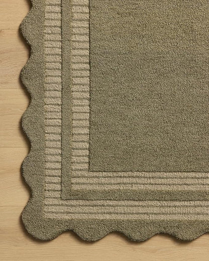 Loloi Chris Loves Julia Scottie Collection SCO-01 Olive/Pebble 8'-6" x 11'-6", .87" Pile Height, Area Rug