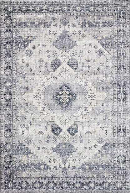 Loloi Skye Collection SKY-02 Silver/Grey 2'-6" x 10'-0" Runner Rug