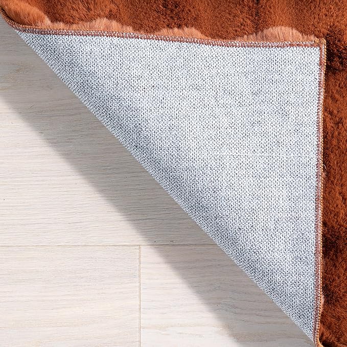 nuLOOM Jeni Checkered 2'6" x 8' Machine Washable Runner Rug for Living Room Bedroom Dining Room Entryway Hallway Kitchen, Brick