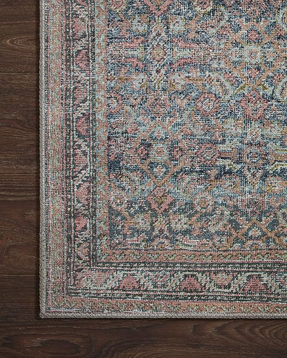 Loloi Adrian Collection ADR-04 Denim/Multi 2'-0" x 5'-0", .19" Thick Accent Rug