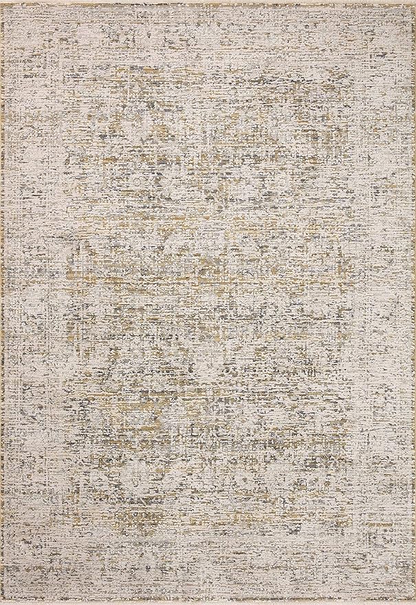Loloi Amber Lewis Alie Collection ALE-05 Gold/Beige 2'-7'' x 7'-9'', .13'' Pile Height, Runner Rug