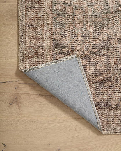 Loloi Angela Rose Aubrey Collection AUB-04 Sage/Bark 5'-0" x 5'-0", .19" Pile Height, Round Area Rug