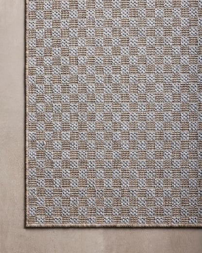Loloi Amber Lewis Topanga Collection TOP-02 Natural/Silver 3'-11" x 5'-11" Indoor/Outdoor Accent Rug