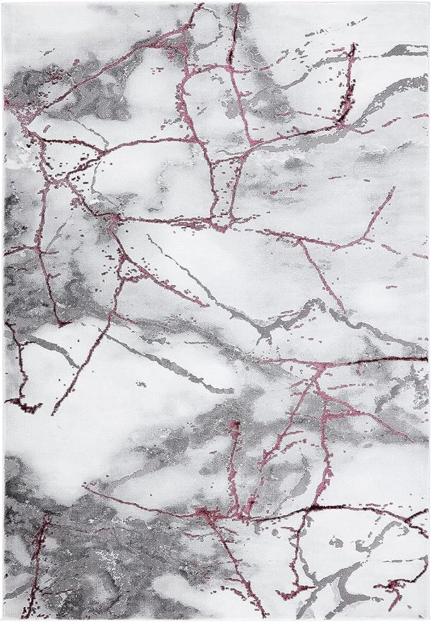 SAFAVIEH Craft Collection Accent Rug - 2'7" x 5', Grey & Wine, Modern Abstract Design, Non-Shedding & Easy Care, Ideal for High Traffic Areas in Entryway, Living Room, Bedroom (CFT877S)