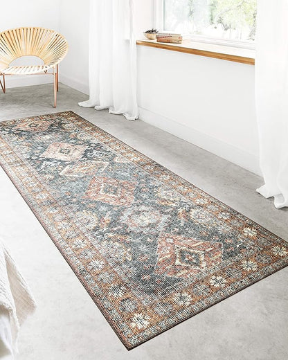 Loloi II Skye Collection SKY-10 Sea/Rust 2'-3" x 3'-9" Accent Rug