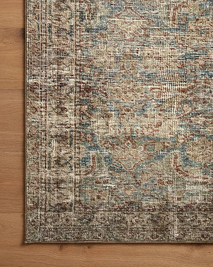 Loloi Amber Lewis Morgan Collection MOG-04 Sea/Sage 2' x 3'-6" 38" Thick Accent Rug feat. CloudPile, Neutral, Room Décor, Vintage Inspired, Livingroom, Bedroom, Dining Area