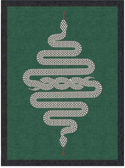 RUGGABLE x Jonathan Adler Machine Washable Modern Area Rug – Venom Emerald 9x12, Stain-Resistant, Non-Slip – Large Rugs for Living Room, Bedroom, Hallway, Entryway & Office–with Cushioned Pad