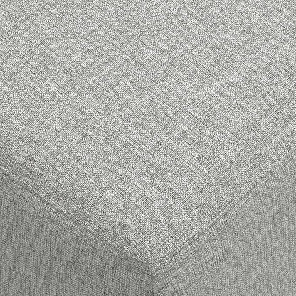 SIMPLIHOME Rex Modular Sofa and Ottoman Set in 100% Recycled Polyester Tightly Woven Performance Fabric, Pale Grey, 122-inch-wide 3-Seater Couch and Matching 34-inch-wide Ottoman for Living Room