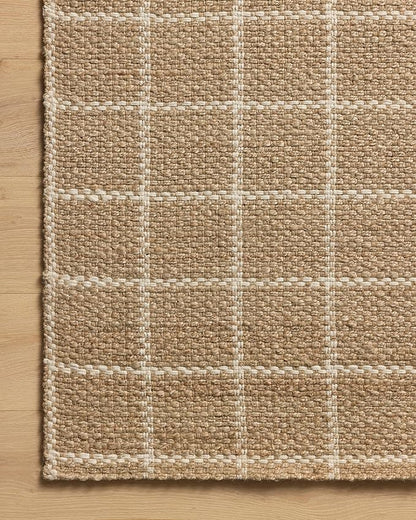 Loloi Chris Loves Julia Fletcher Collection FLE-01 Natural/Ivory 3'-6" x 5'-6", .37" Pile Height, Accent Rug