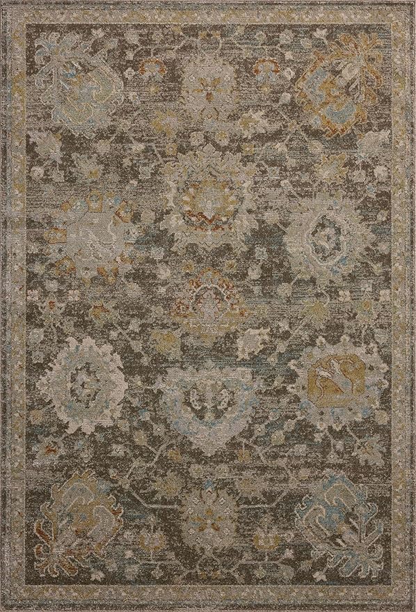 Loloi Magnolia Home by Joanna Gaines Mona Collection MOA-02 BARK/Multi 2'-6" x 10'-0" Runner Rug