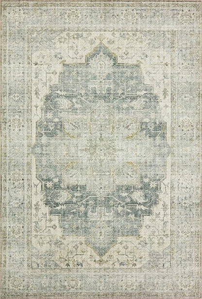 Loloi II Skye Collection SKY-12 Charcoal/Dove 5'-0" x 7'-6" Area Rug