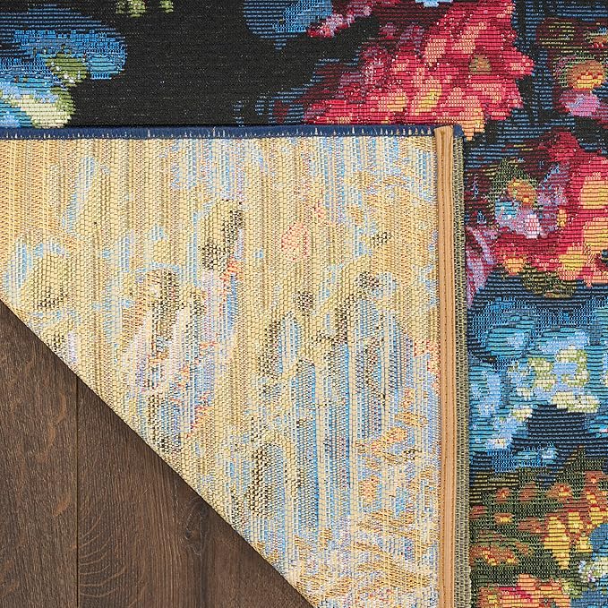 Nourison Home Color Splash Multicolor 9'10" x 13'2" Area Rug - Easy Clean, Non Shedding, Bed Room, Living Room, Dining Room, Kitchen (10' x 13')