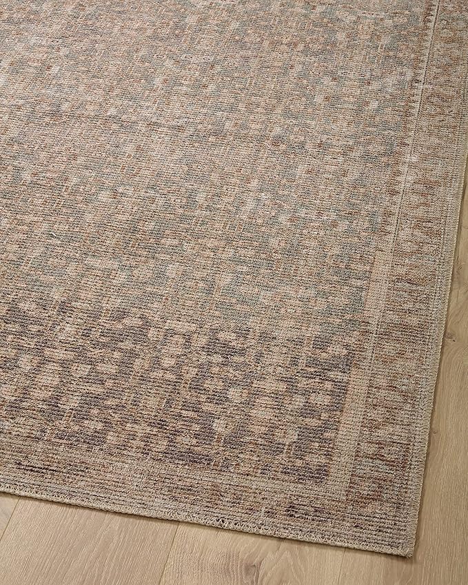 Loloi Angela Rose Aubrey Collection AUB-04 Sage/Bark 5'-0" x 5'-0", .19" Pile Height, Round Area Rug