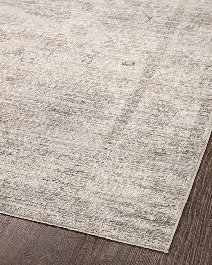 Loloi Magnolia Home by Joanna Gaines Millie Collection MIE-01 Silver/Dove 7'-10" x 10', .25" Pile Height, Area Rug