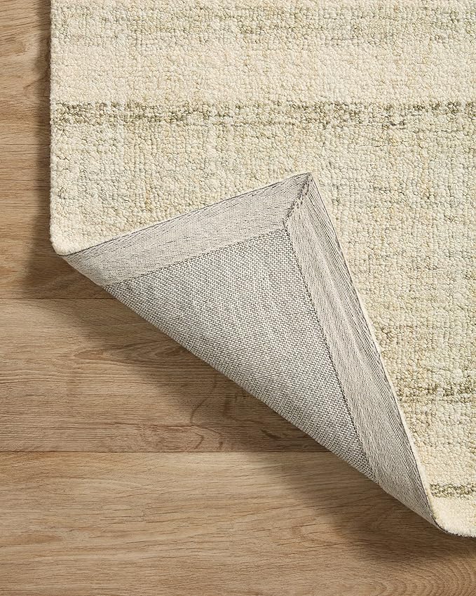 Loloi Chris Loves Julia Chris Collection CHR-02 Natural/Sage 9'-3'' x 13', .50" Pile Height, Area Rug