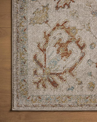 Loloi Magnolia Home by Joanna Gaines Mona Collection MOA-02 Oatmeal/Multi 10'-0" x 14'-0" Area Rug