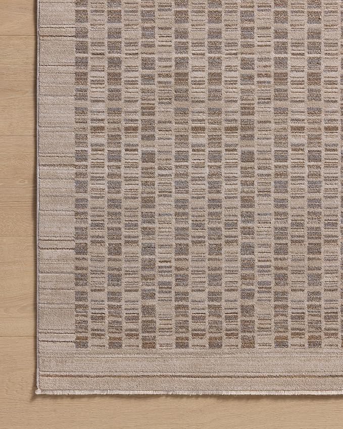 Loloi Amber Lewis Cali Collection CIL-02 Natural/Slate 3'-6" x 5'-6", .25" Pile Height, Accent Rug