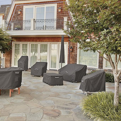 Classic Accessories Ravenna Water-Resistant 76 Inch Deep Seated Patio Loveseat Cover, Patio Furniture Covers
