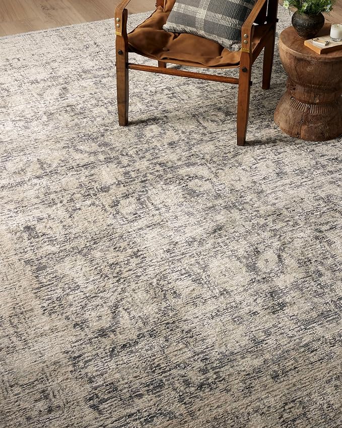 Loloi Amber Lewis Alie Collection ALE-05 Charcoal/Beige 2'-7'' x 12'-0'', .13'' Pile Height, Runner Rug