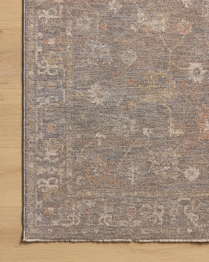 Loloi Chris Loves Julia Louisa Collection LOI-01 Stone/Multi 2'-7" x 8'-0", .38" Pile Height, Runner Rug