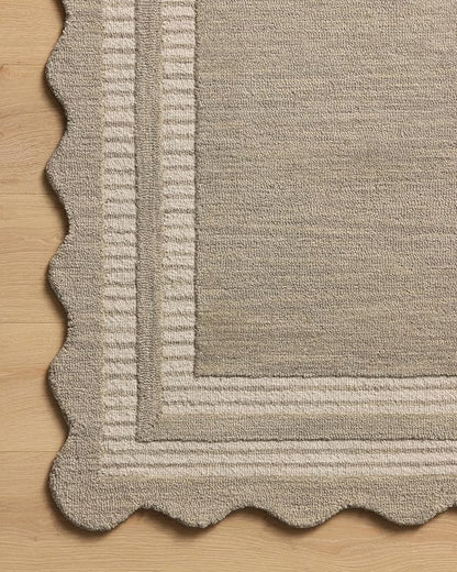 Loloi Chris Loves Julia Scottie Collection SCO-01 Fog/Ivory 7'-9" x 9'-9", .87" Pile Height, Area Rug