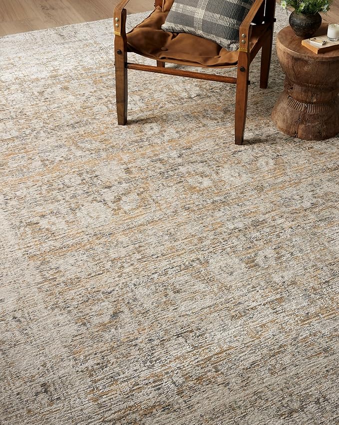 Loloi Amber Lewis Alie Collection ALE-05 Gold/Beige 2'-7'' x 12'-0'', .13'' Pile Height, Runner Rug