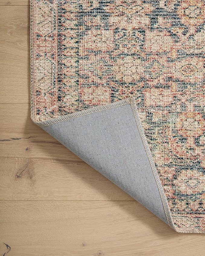 Loloi Angela Rose Aubrey Collection AUB-01 Navy/Multi 3'-9" x 5'-6", .19" Pile Height, Accent Rug