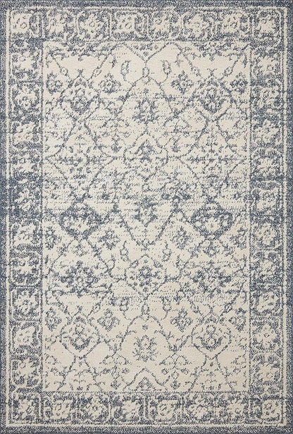 Loloi Magnolia Home by Joanna Gaines Gigi Collection GIG-02 Ivory/Blue 9'-2" x 13' Area Rug