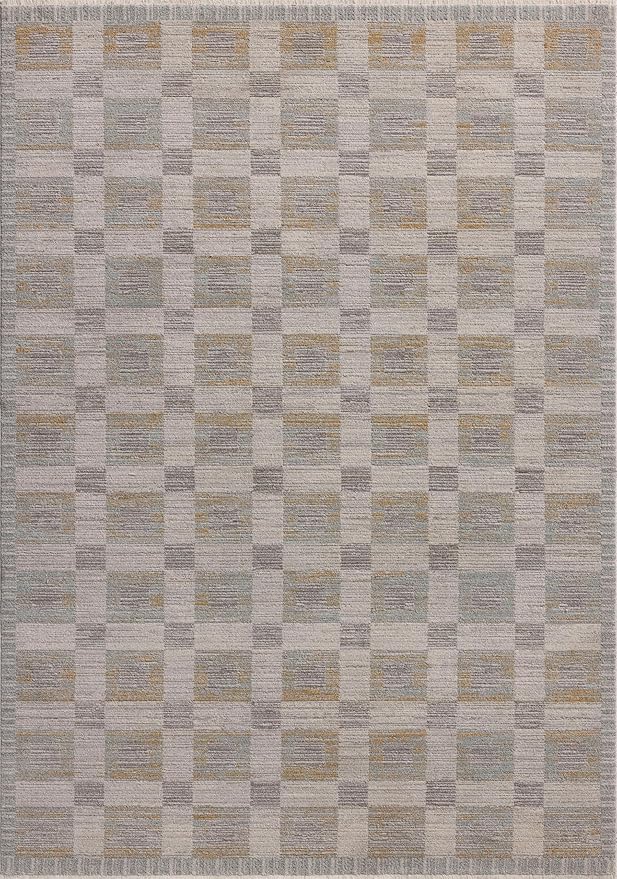 Loloi Amber Lewis Cali Collection CIL-07 Mist/Wheat 3'-6" x 5'-6", .25" Pile Height, Accent Rug