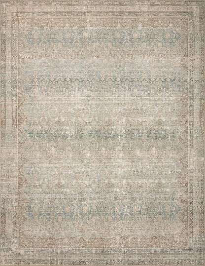 Loloi Angela Rose Aubrey Collection AUB-03 Jade/Natural 2'-6" x 9'-6", .19" Pile Height, Runner Rug