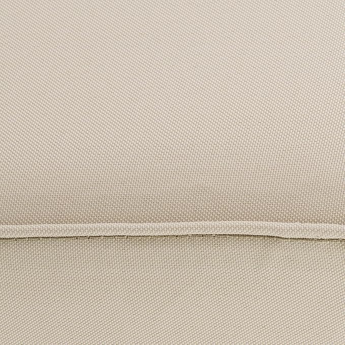Classic Accessories Montlake Water-Resistant 25 x 25 x 5 Inch Outdoor Seat Cushion, Durable Patio Furniture Cushion with Straps,Antique Beige, Outdoor Cushion Cover