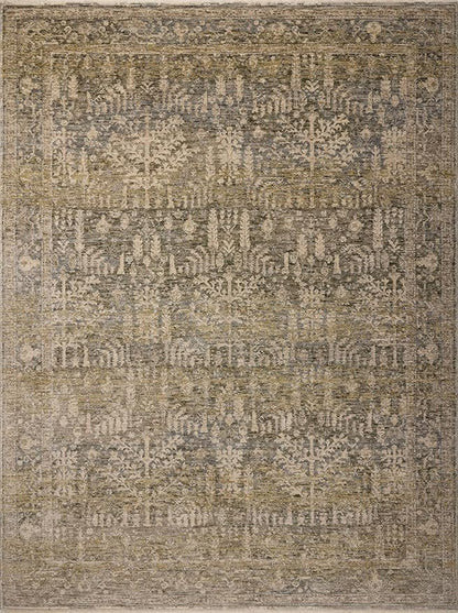 Loloi Magnolia Home by Joanna Gaines Junie Collection JUE-02 Moss/Natural 7'-10" x 7'-10", .38" Pile Height, Round Area Rug
