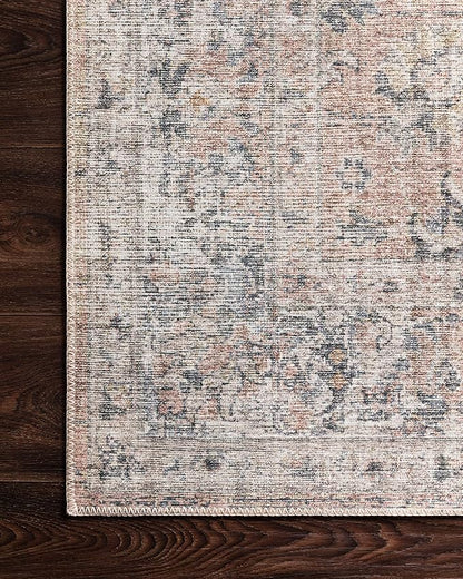 Loloi Skye Collection SKY-01 Blush/Grey 2'-6" x 10'-0" Runner Rug