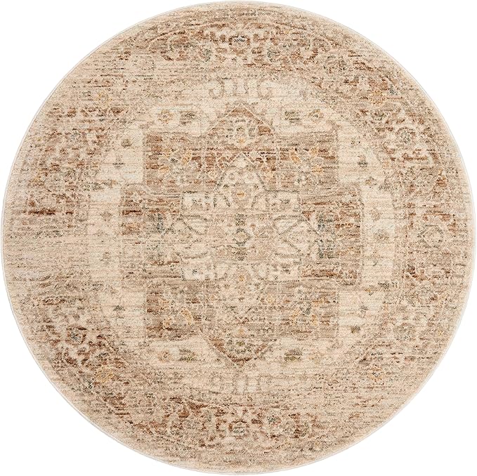 Loloi Magnolia Home by Joanna Gaines Junie Collection JUE-04 Natural/Clay 2'-7" x 8'-0", .38 Pile Height, Runner Rug