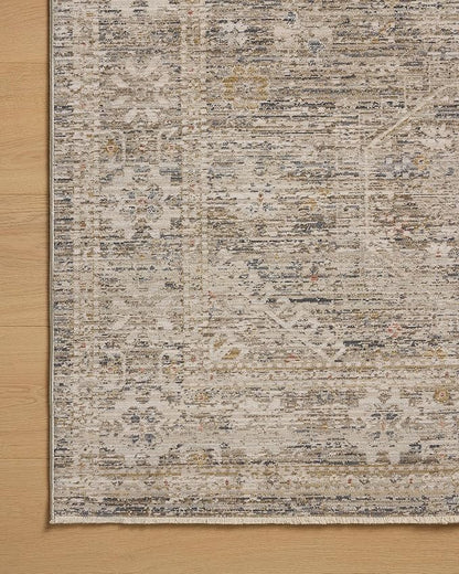 Loloi Chris Loves Julia Ida Collection IDA-01 Taupe/Multi 2'-7" x 10'-0", .19" Pile Height, Runner Rug