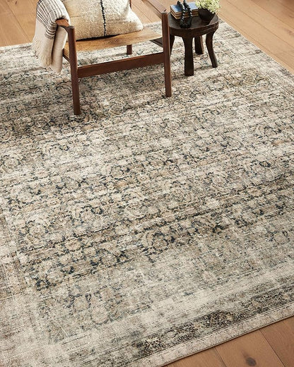 Loloi Amber Lewis Morgan Collection MOG-02 Navy/Sand 2'-3" x 11'-6" 38" Thick Runner Rug feat. CloudPile, Neutral, Room Décor, Vintage Inspired, Livingroom, Bedroom, Dining Area