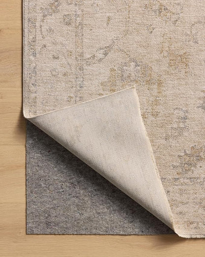 Loloi Chris Loves Julia Louisa Collection LOI-02 Oatmeal/Slate 3'-6" x 5'-6", .38" Pile Height, Accent Rug