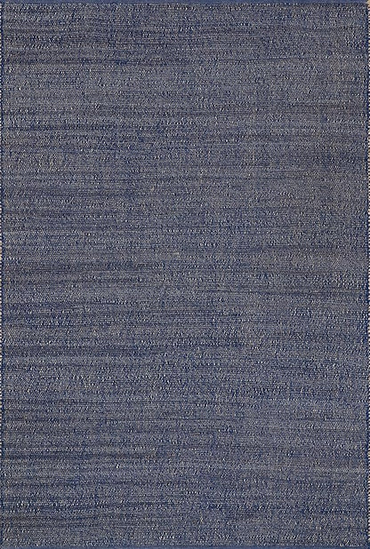 nuLOOM 4x6 Elfriede Jute & Cotton Hand Woven Area Rug, Blue, Solid Rustic Farmhouse Style, Weaved Design, Natural Fiber, For Bedroom, Living Room, Dining Room, Hallway, Office, Entryway
