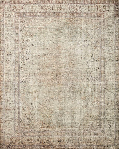 Loloi Margot Collection MAT-01 Antique/Sage 2'-6" x 7'-6" Runner Rug feat. CloudPile, No-Shed Easy Clean Large Patterned Area Rug for Living Room, Bedroom, Dining Area
