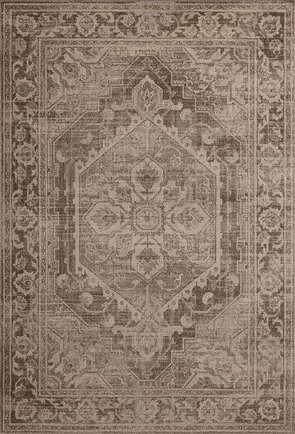 Loloi Magnolia Home by Joanna Gaines Mona Collection MOA-01 Cocoa/Stone 11'-6" x 15'-6" Area Rug
