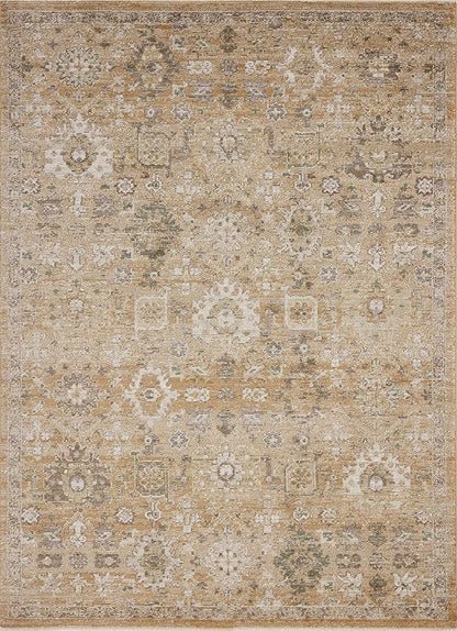 Loloi Magnolia Home by Joanna Gaines Pace Collection PAC-07 Sunset/Stone 5'-3" x 5'-3" Round Area Rug