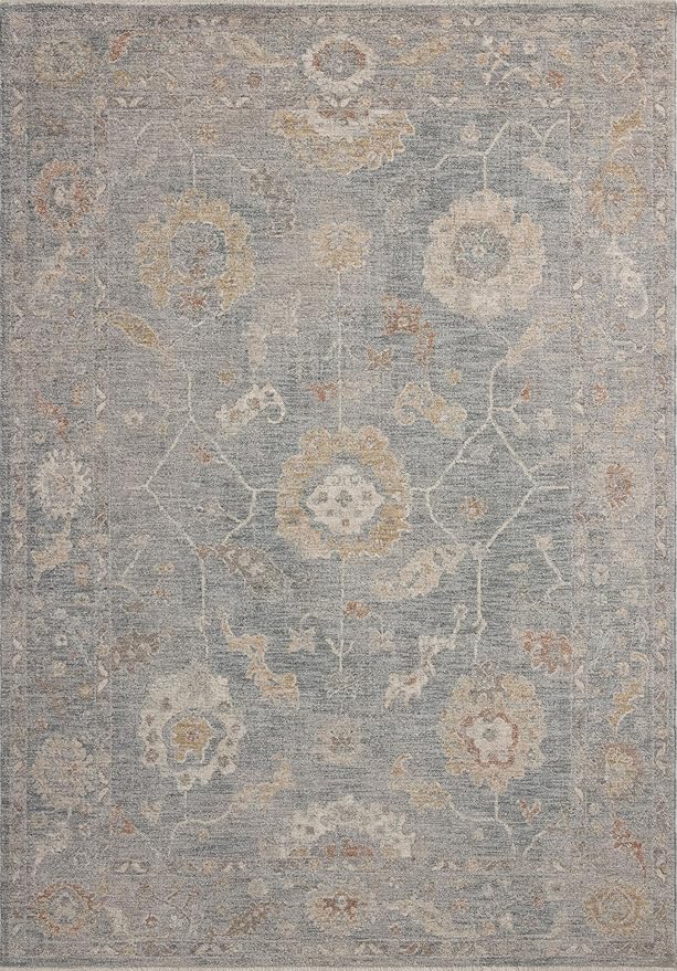 Loloi Chris Loves Julia Louisa Collection LOI-02 Ocean/Sunset 2'-7" x 8'-0", .38" Pile Height, Runner Rug