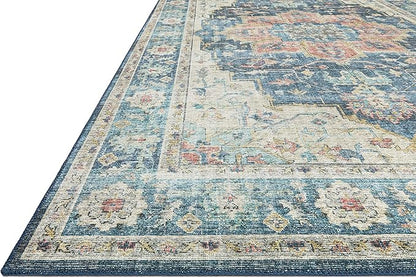 Loloi II Skye Collection SKY-12 Ocean/Multi 7'-6" x 9'-6" Area Rug