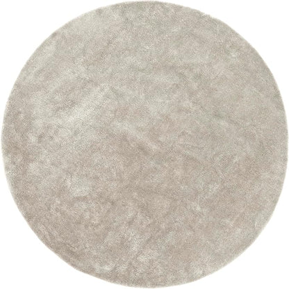 nuLOOM 6' Round Cozy Plush SuperiorWash Area Rug, Machine Washable, Non-Slip, Soft Fluffy Shag Carpet for Living Room Bedroom Kids Room Nursery Home Decor, Loni Beige