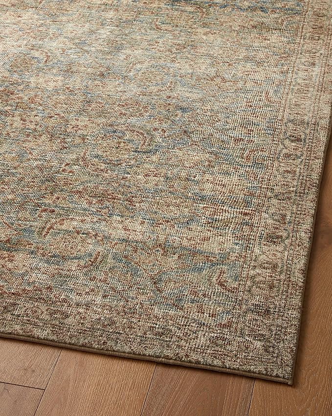 Loloi Amber Lewis Morgan Collection MOG-04 Sea/Sage 8'-3" x 11'-3" 38" Thick Area Rug feat. CloudPile, Neutral, Room Décor, Vintage Inspired, Livingroom, Bedroom, Dining Area