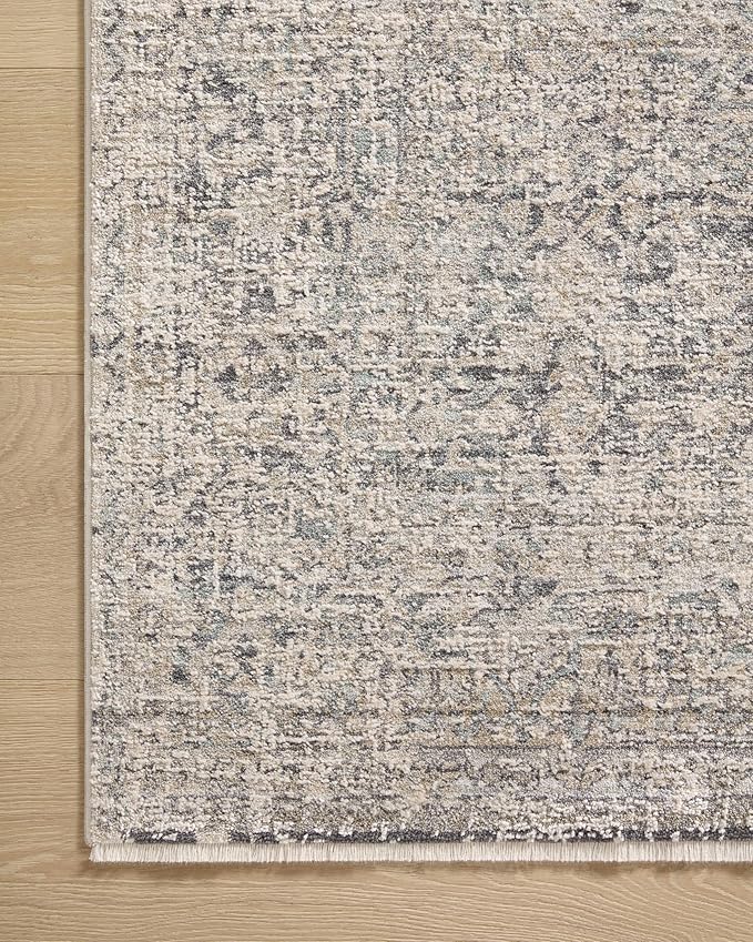Loloi Amber Lewis Alie Collection ALE-01 Stone/Mist 2'-7'' x 10'-0'', .13'' Pile Height, Runner Rug
