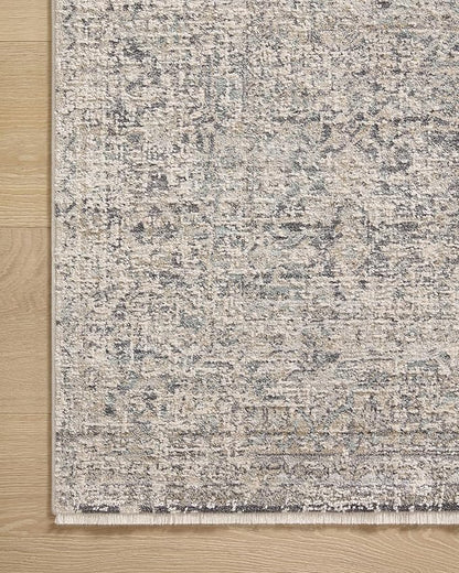 Loloi Amber Lewis Alie Collection ALE-01 Stone/Mist 7'-10'' x 10', .13'' Pile Height, Area Rug